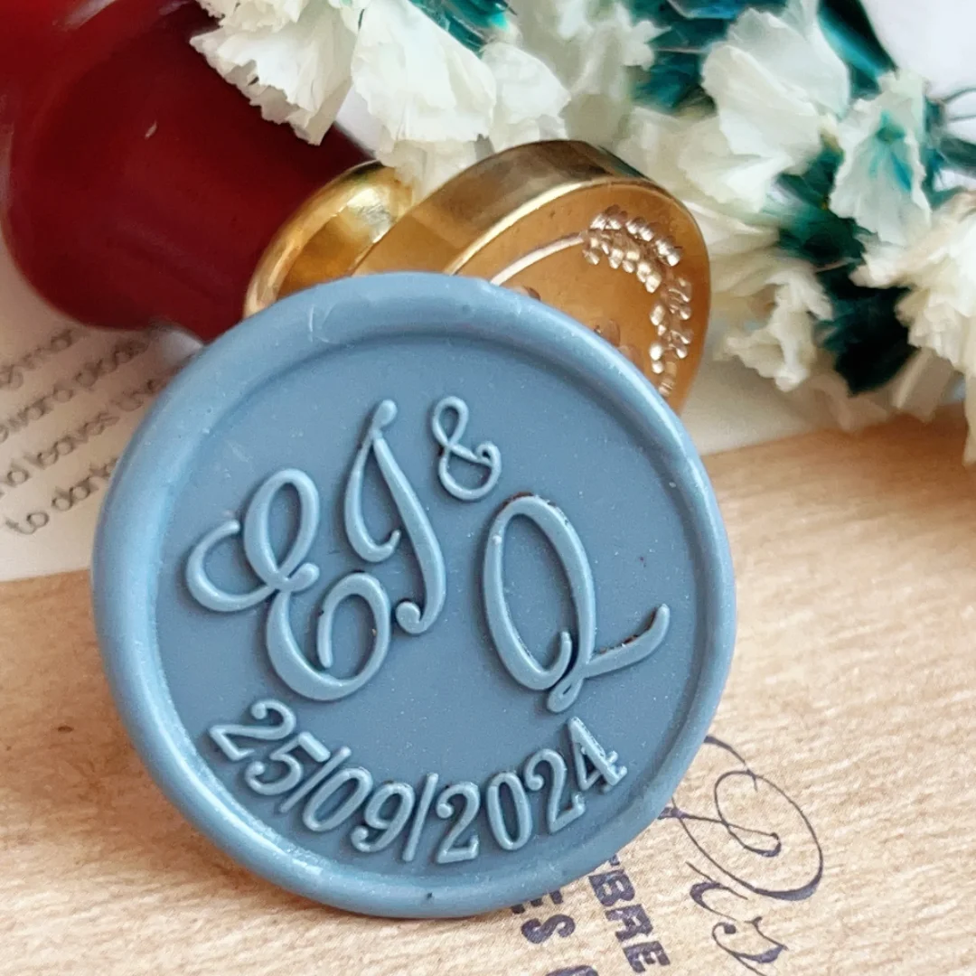 

Personalized Wedding Wax seal stamp with 2 initials,Custom wedding sealing wax stamp Invitation Seal Stamp.initials wax seal