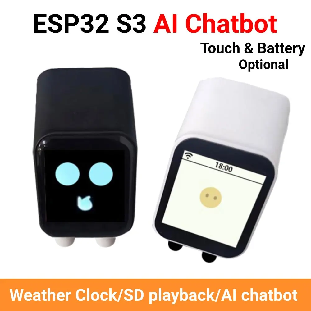 ESP32 S3 N16R8 MUMA روبوت الدردشة الصوتية مع شاشة 1.54 بوصة DeepSeek Xiao Zhi AI Chatbot شاشة LCD واي فاي ساعة الطقس روبوت #2
