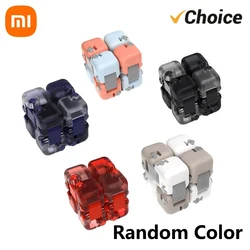 Xiaomi Mitu Spinner Colorful Building Blocks Finger Fidget Decompression Toy Puzzle Assembling Cube Finger Spinner Toy Random CN