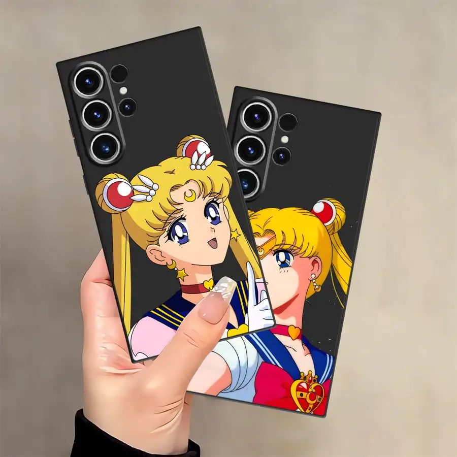 

Чехол для Samsung Galaxy S10 S9 S24 Plus S21 FE S26 S25 Ultra S20 S23 Note 20 Ultra 8 9 10, чехол для телефона, чехол для телефона Sailor Moon