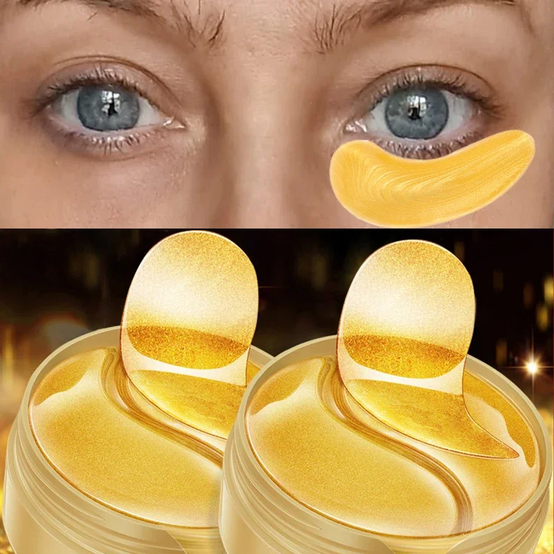 60 pz = 30 paia di bende per gli occhi antirughe occhiaie cristallo collagene Gel maschera per gli occhi idratante maschera per gli occhi ad assorbimento rapido bellezza