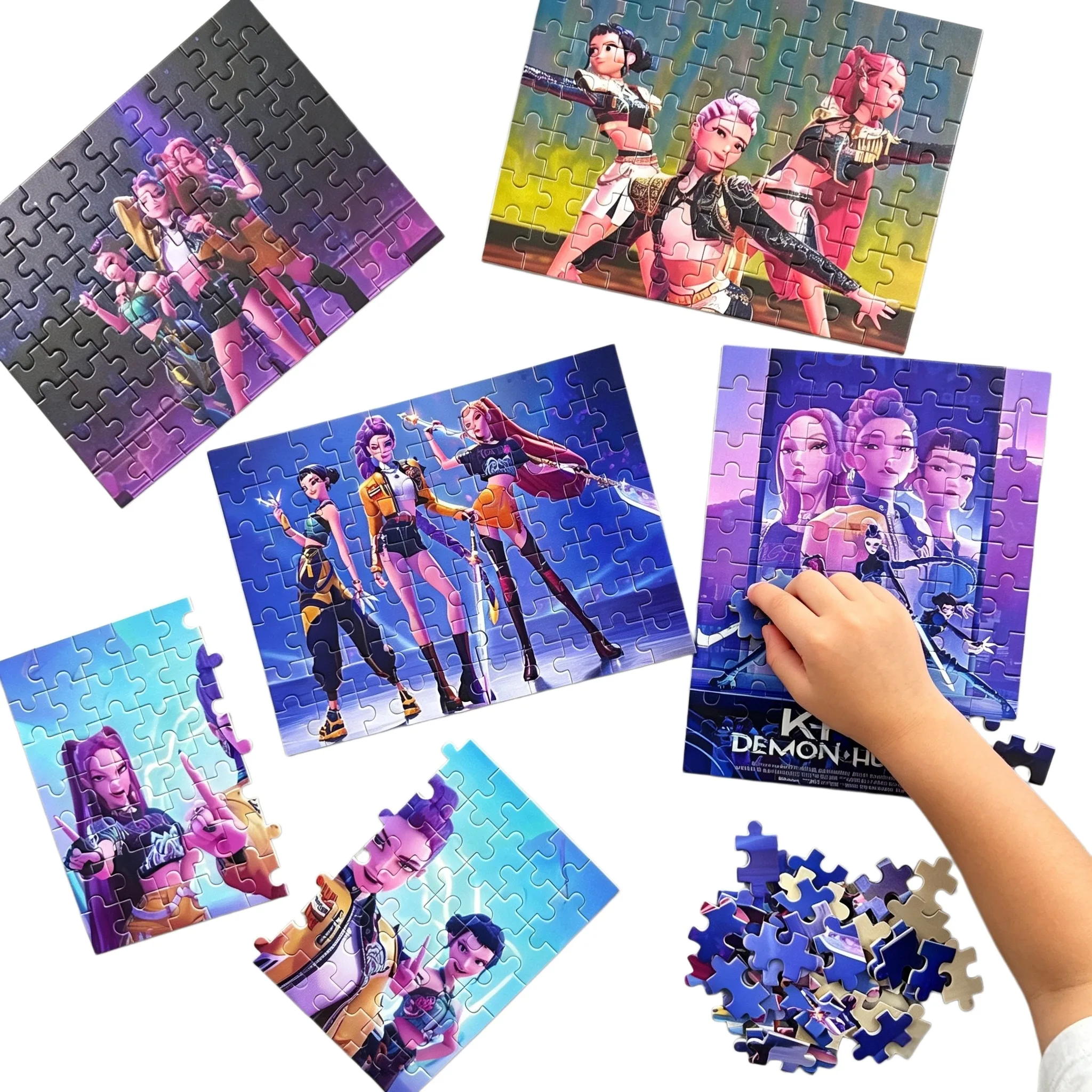 70/300 Stück Anime Gril Lumi Mila Zoi Witch Hunter Puzzle, Lernspielzeug, Stressabbau, Familienspiel, Geburtstagsgeschenk, Heimdekoration