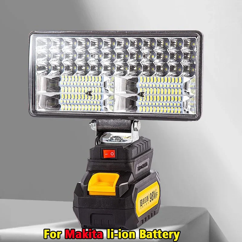 

For Makita 18V Li-ion Battery LED Work Light 3/4 Inch Flashlight Portable Emergency Flood Lamp Camping Lamp