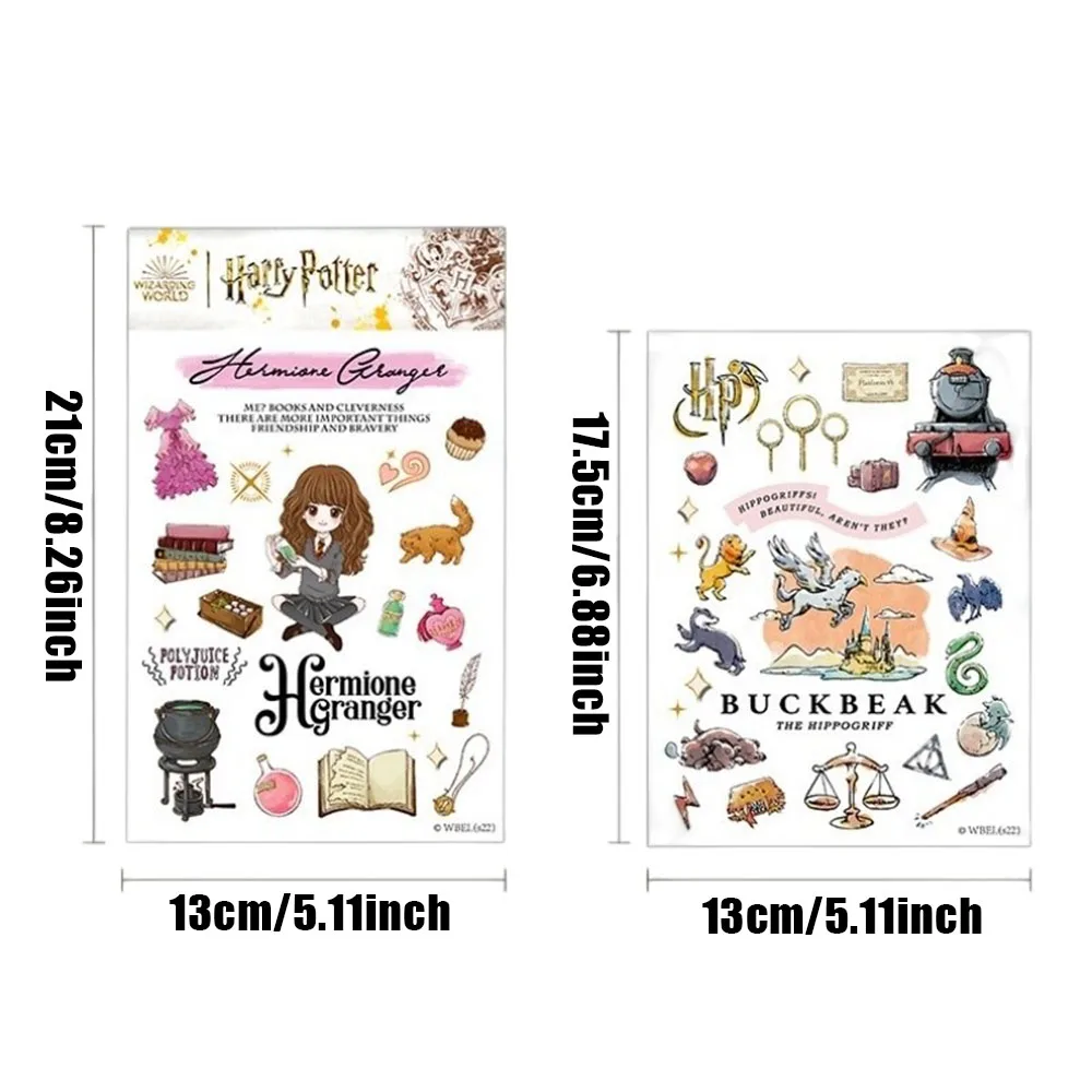 Genuine Harry Potter Stickers Washi Paper Materials Adhesive DIY Scrapbook Hand Made Decorative Journal Supplies Toys