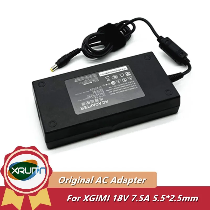 Genuíno para projetor XGIMI H2 XHAD01 H1S Z5 Z4X Z6 Z3 Z8X Adaptador AC 18V 7,5A 135W HKA 13518075 -1F Carregador de energia HKA 13518075 -1E