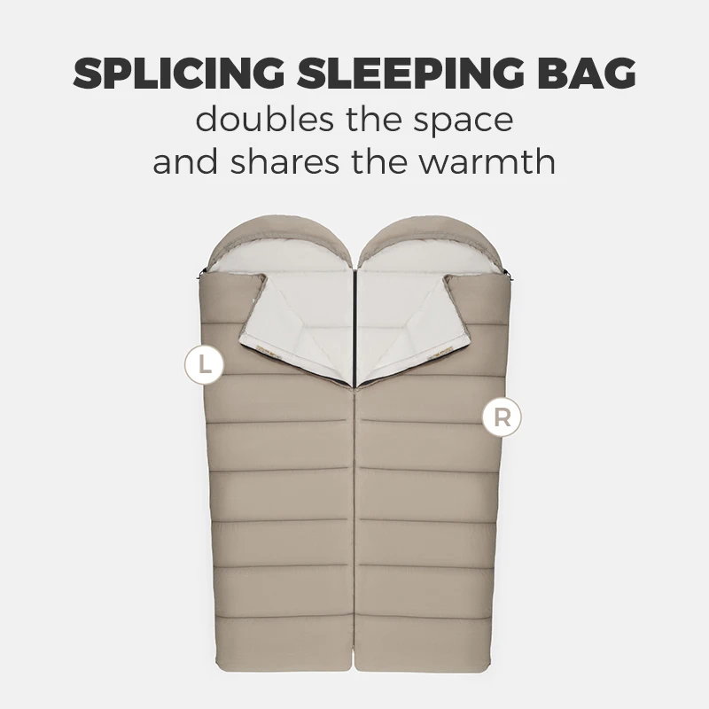 Naturehike Sleeping Bags -1.2℃ Lightweight Envelope Backpacking Sleeping Bag Warm for Camping Hiking Travel (Gold Label Edition)