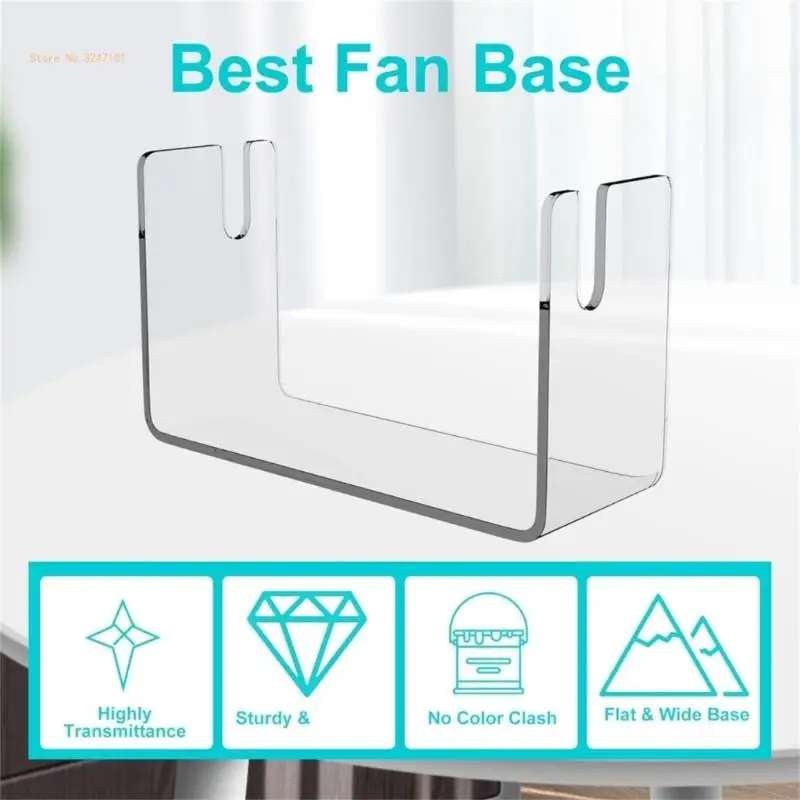 Clear Acrylic Folding Fan Bracket Fan Storage Rack for Gift Shops and Galleries Dropship