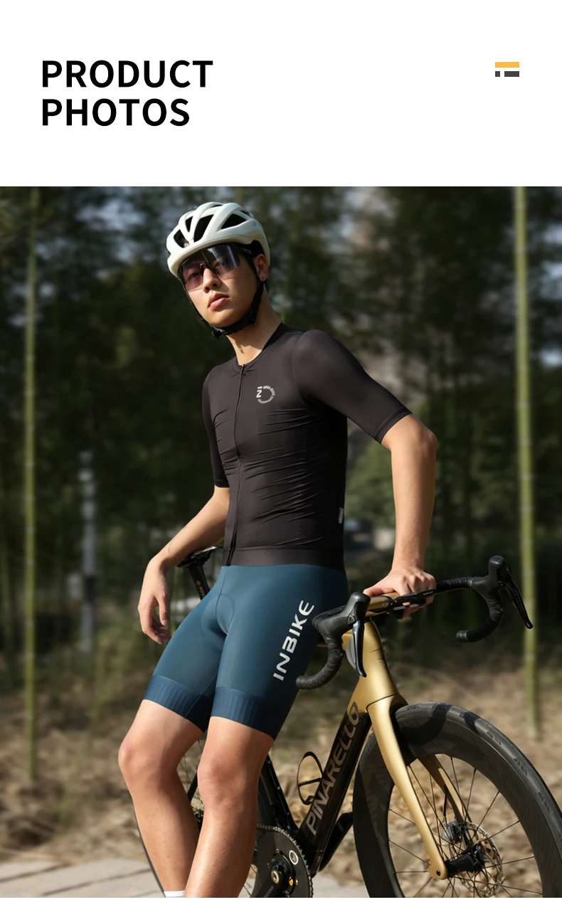 INBIKE Herren-Trägerhose für den Sommer, Professionelle Radsport-Trägerhose, Atmungsaktive Komfortable Fahrrad-Unterwäsche, Radsport-Ausrüstung – Detail 14