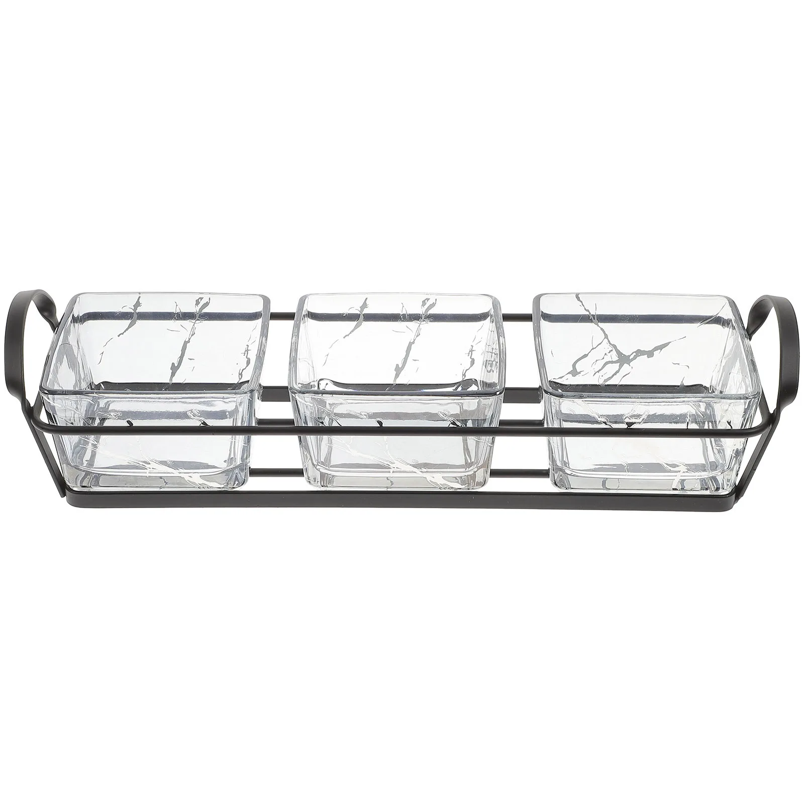 

1Set Fruits Snack Serving Dish Glass Bowls Tray Elegant Party Dessert Nuts Candy Platter Easy Clean Gift Choice