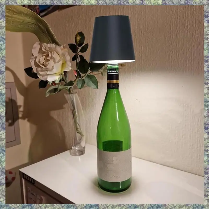 

WON LED Bottle Light Touch Wireless Table Lamp 3 Colors Bottle Lamp For Indoor/Outdoor Restaurants And Bars
