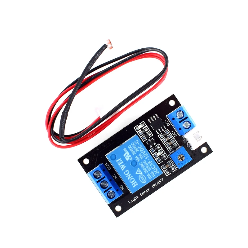 DC 5V 12V 24V 10A Light Control Switch Photoresistor Resistor Relay Module Detection Sensor Brightness Automatic Control Module