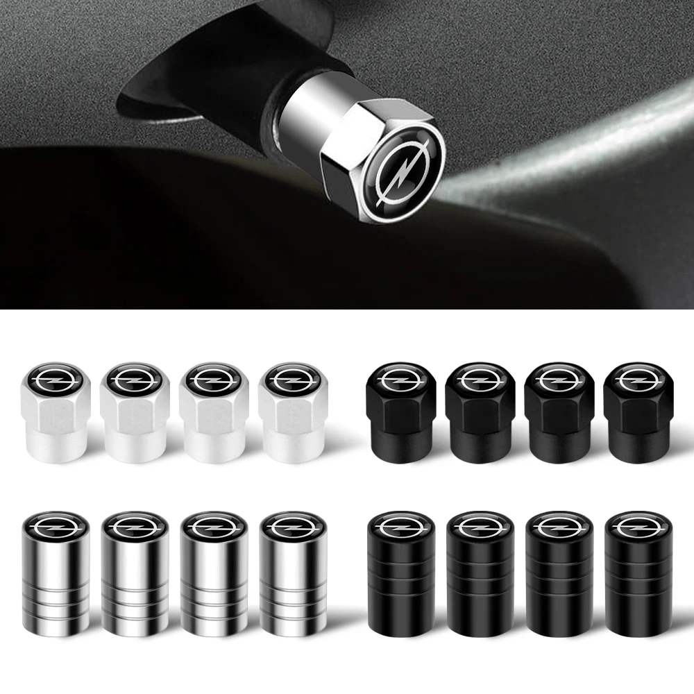 4pcs Metal Car Styling Wheel Tire Valve Air Stem Cap Covers For Opel Astra H G J Corsa Mokka Zafira Insignia Vectra C D Antara