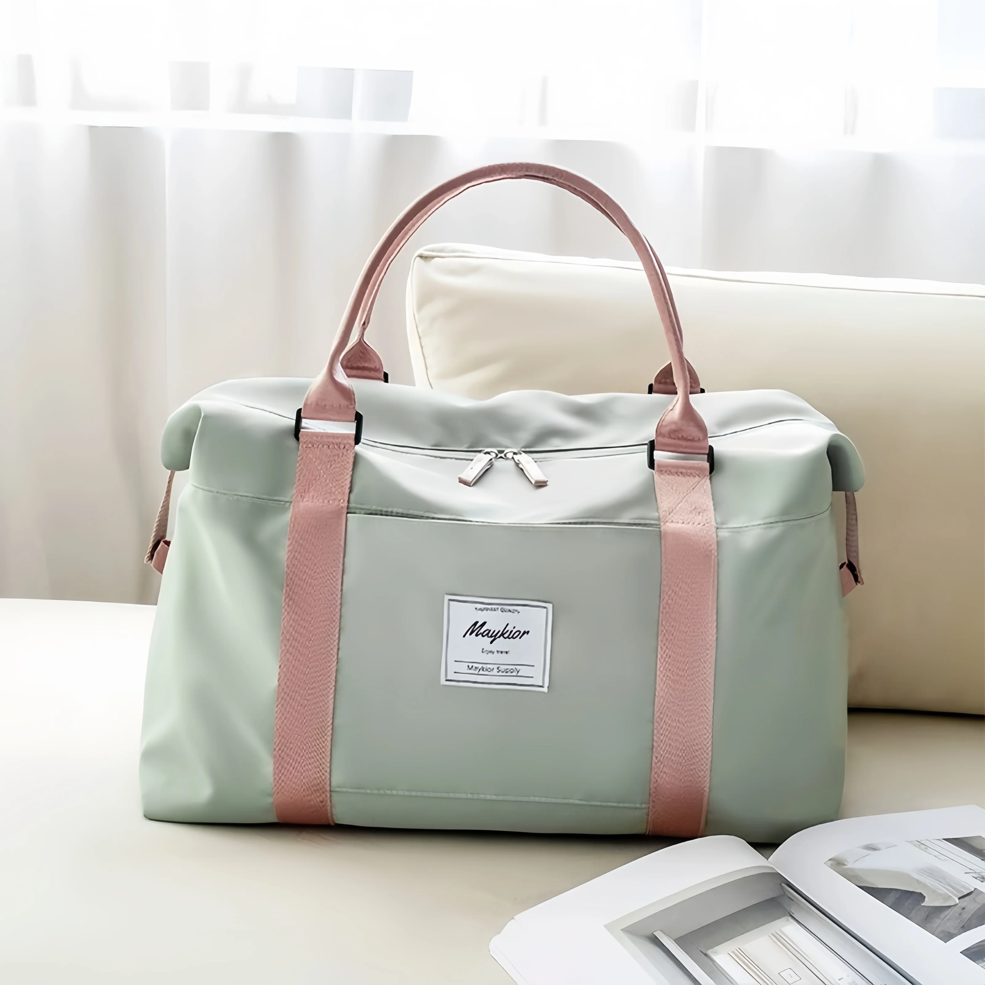 large-capacity-travel-bag-women's-handheld-lightweight-waterproof-luggage-bag-for-short-trips-outdoors-maternity-bag-storage-bag