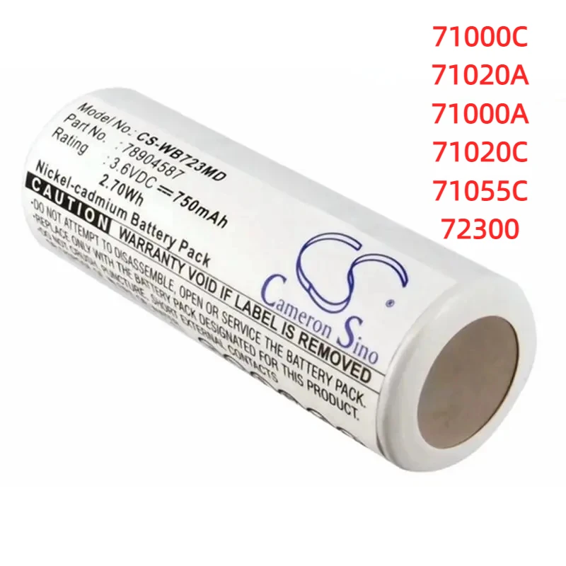 بطارية طبية 750 مللي أمبير 3.6 فولت/750 مللي أمبير 78904587   لـ Welch-Allyn 71000C,71020A,71000A,71020C,71055C,72300