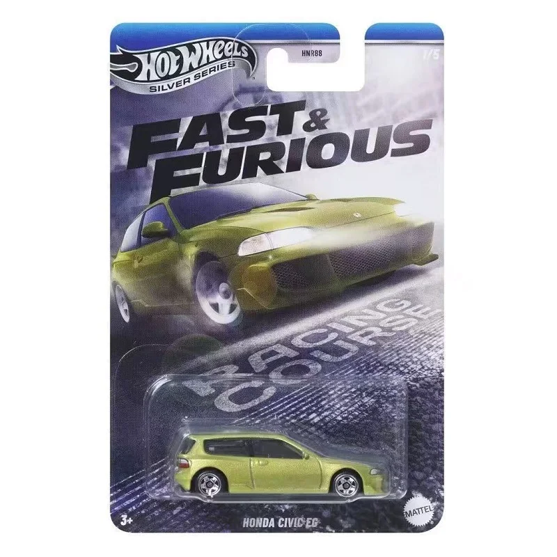 2025 Hot Wheels Fast & Furious Hnr88 Series Alloy Car Model 1/64 Honda Civic Nissan Simulation Cars Model Birthday Gift Toy view 2