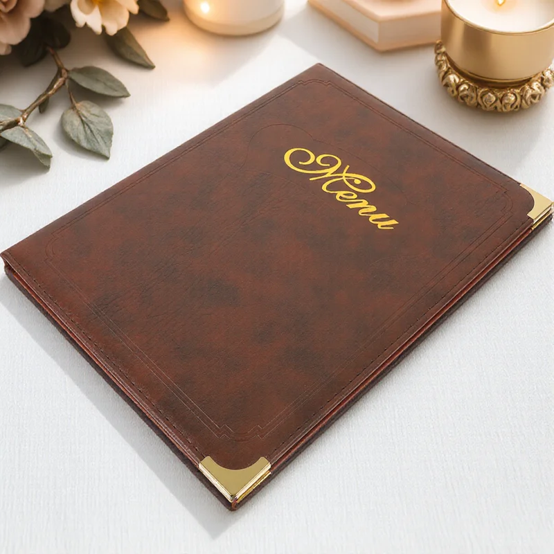 

Menu Book A4 Size Restaurant Bar Holder Practical Drinks Folder Coffee Meal Price Display Server Note Pads