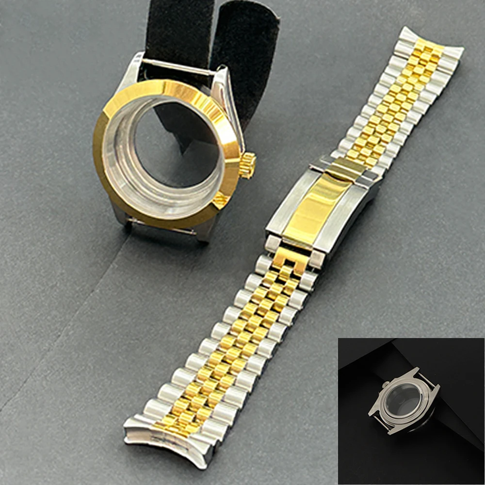 Prime 36 مللي متر/39 مللي متر الياقوت الزجاج ساعة رجالي تنطبق على NH35 NH36 NH34 حركة عادية مقاوم للماء قسط الفولاذ المقاوم للصدأ