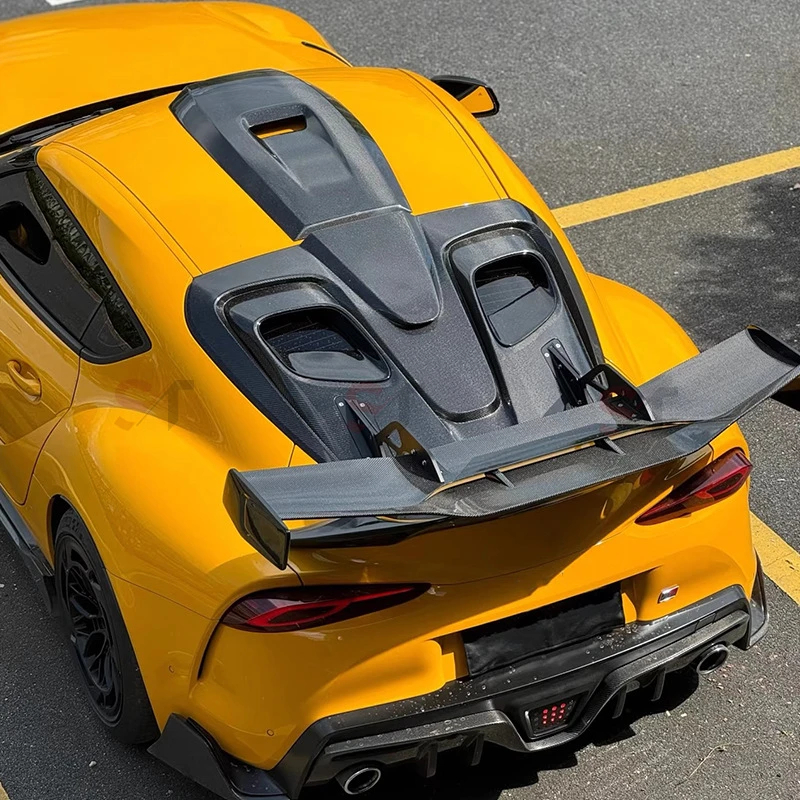 suitable for Toyota A90 A91 Carbon Fiber Spoiler Roof Rear Window Cover
