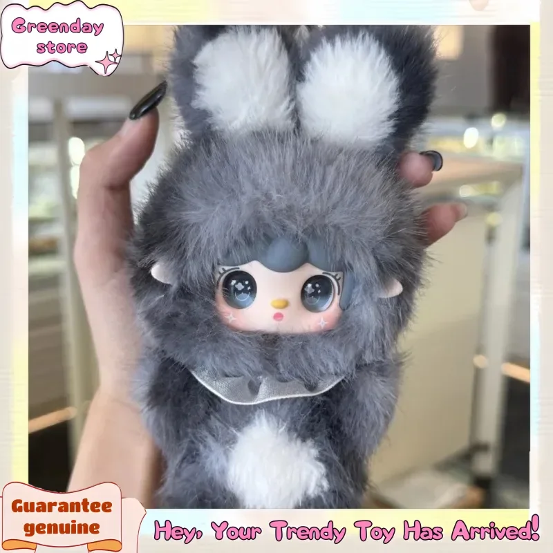 New Genuine Yooki Hopping Bunny Series Blind Box Kawai Vinyl Plush Bag Keychain Doll Yooki Mystery Box Trendy Toys Birthday Gift
