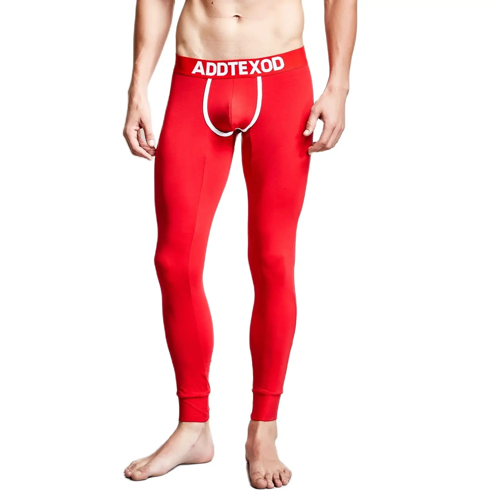 Men Thermal Underwear Winter Keep Warm Long John Pants Cotton Thermo Tight Leggings Elastic Bottoms Bulge Penis Pouch