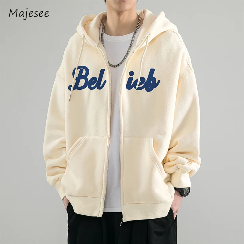 Jacket Men All-match Popular Daily Spring Autumn Hooded Simple Unisex Teenagers Couple Japanese Style Oversize M-5XL Temperament