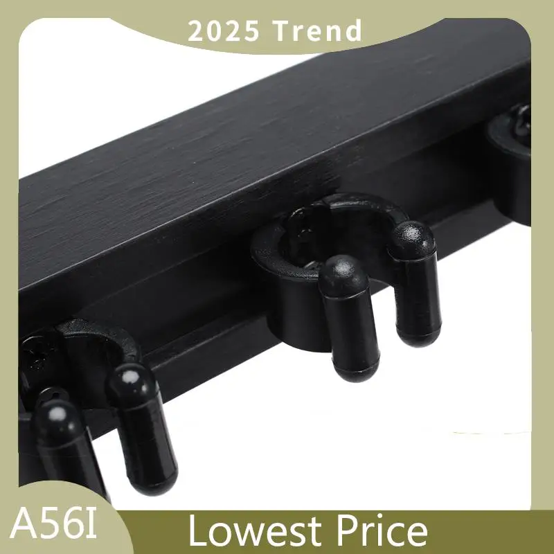 

Hot Sale 2X 4 Holes Wall Mounted Hardwood Billiard Cue Rack Pool Cue Rack 6 Clips Billiard Holder Bracket Accessories