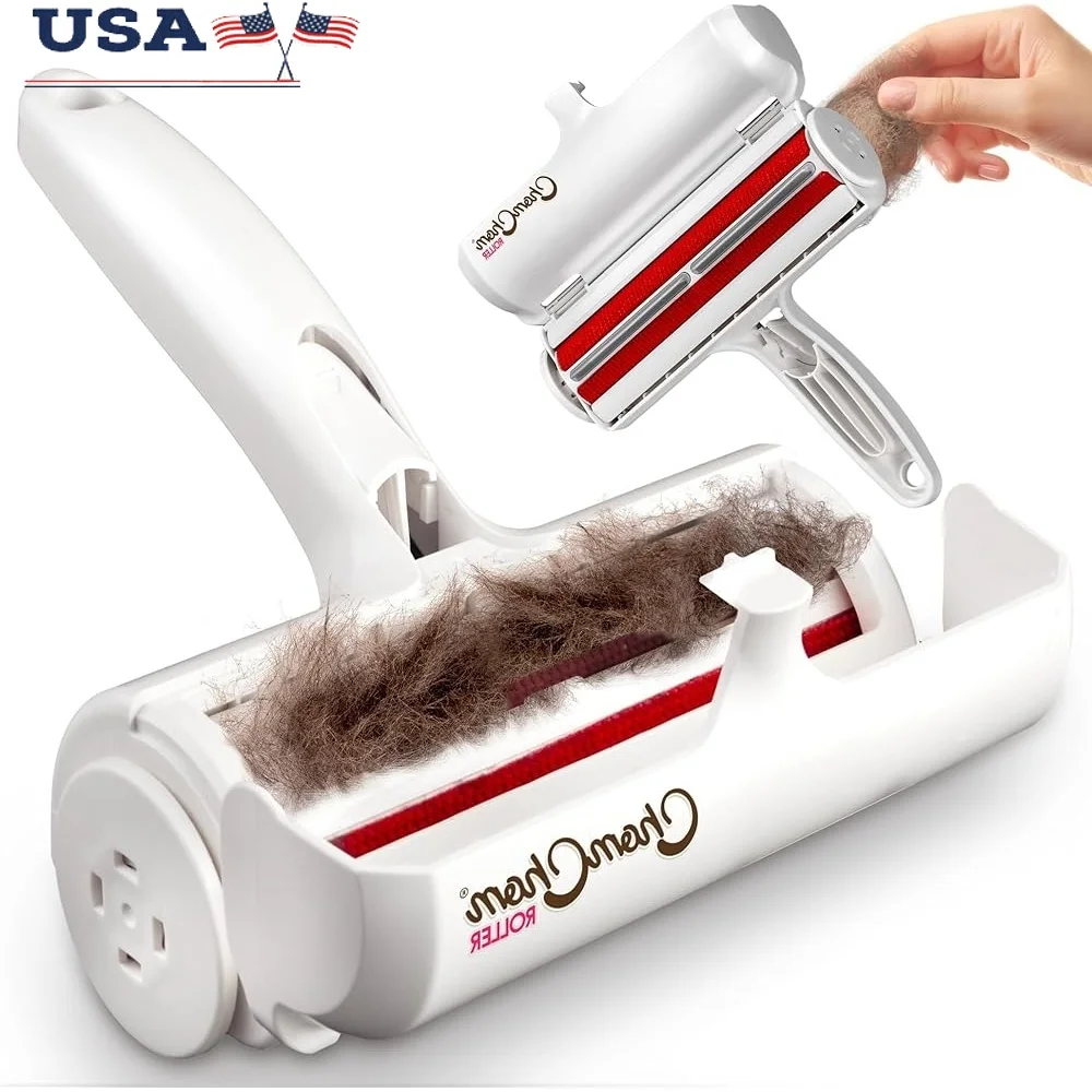 

Pet Hair Remover Roller Reusable Manual Tool Cleaning Fur Lint Couch Carpet Furniture Home Car