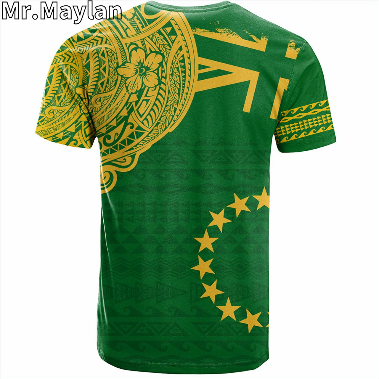 Personalised 3D Cook Islands Hawaii T-Shirt Tribal Flag With Coat Of Arms Tattoo  Tshirt Men Women Streetwear Unisex Tee Tops