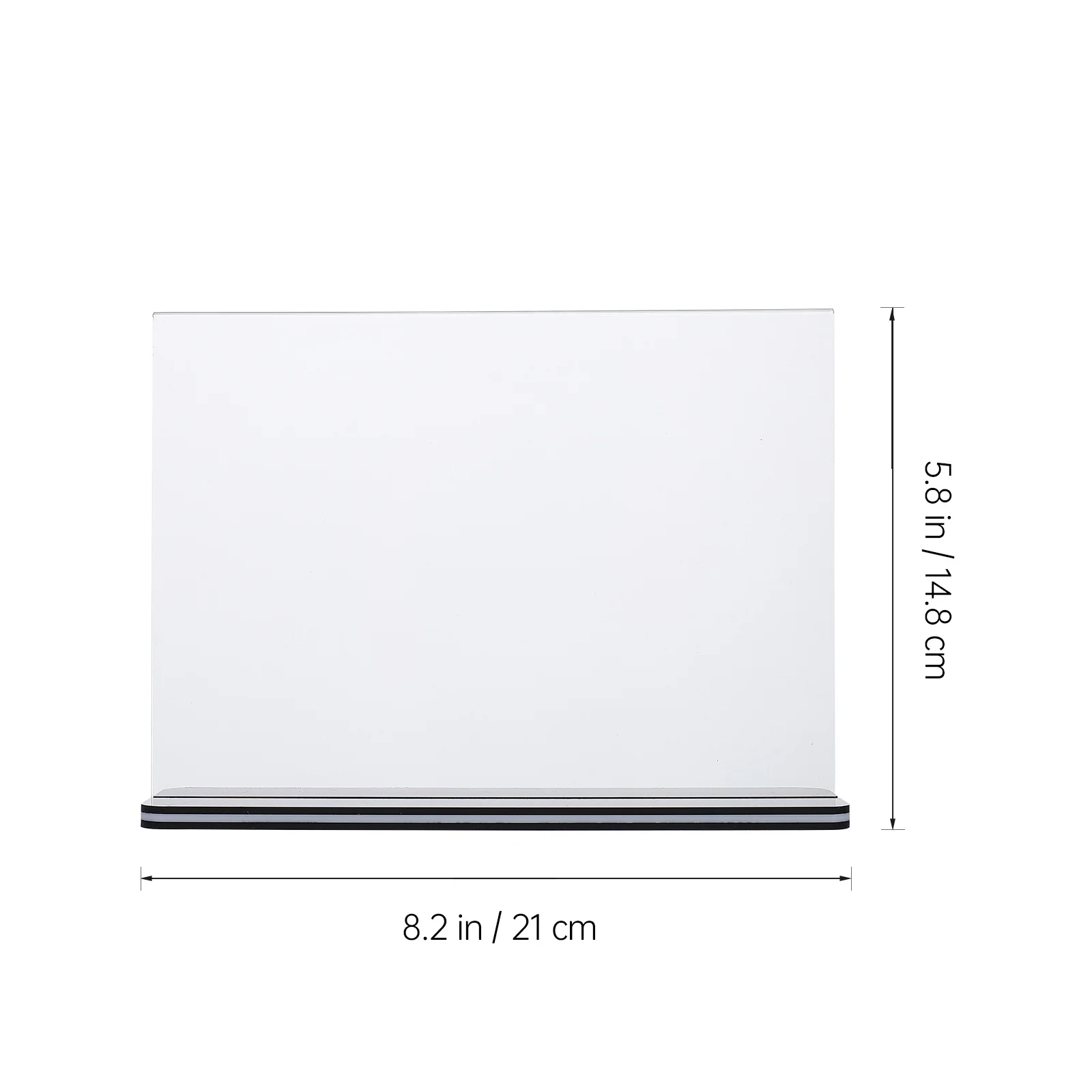 2Pcs Acrylic Sign Holder T-Shape Table Cards Rack for Label Holder Food Sign Display Stand Versatile Desktop Photo Rack