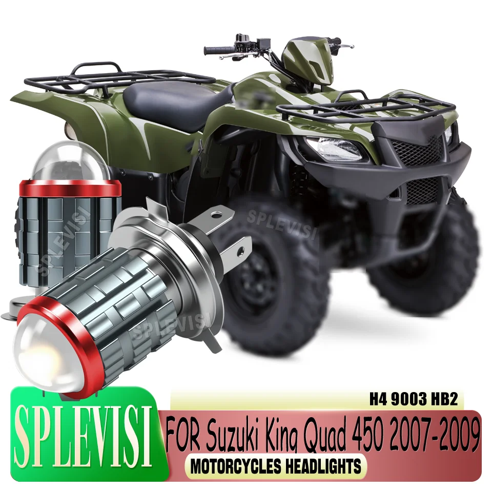 

Long-Lasting yellow white 9003/h4 Instant-On Ensures Clear Vision Motorcycle Headlight For Suzuki King Quad 450 2007 2008 2009