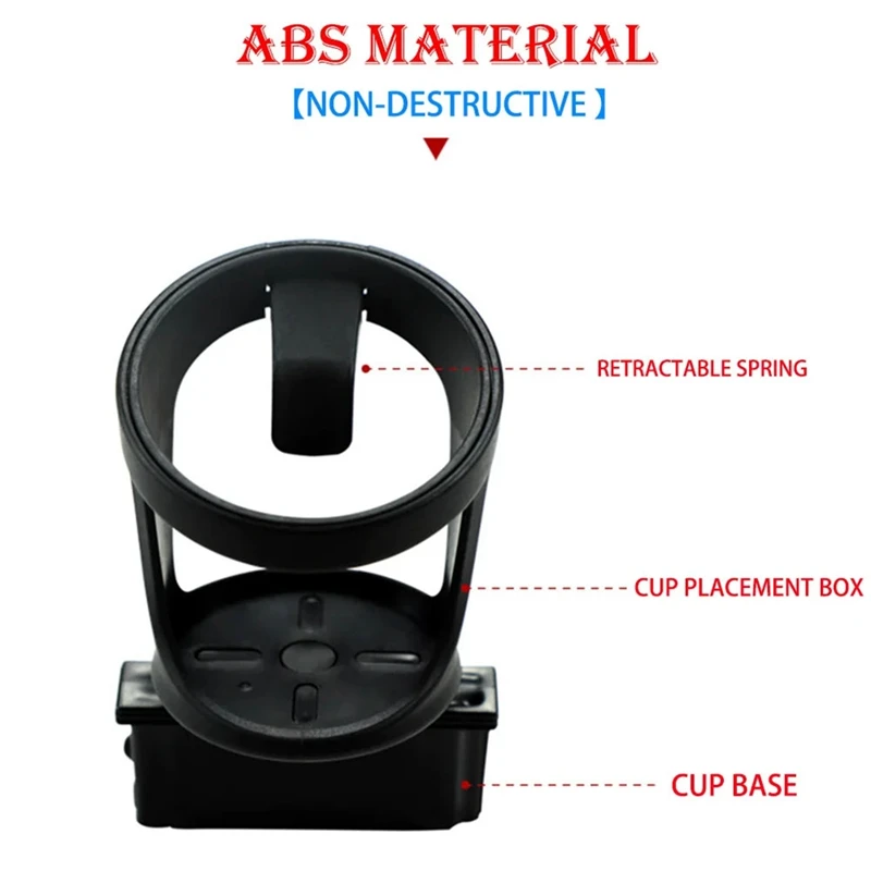 1 PCS Rear 3Rd Row Cup Holder Black Plastic For Mercedes Benz W447 Vito V Class 2015-2020 Drinks Holders A4478101400