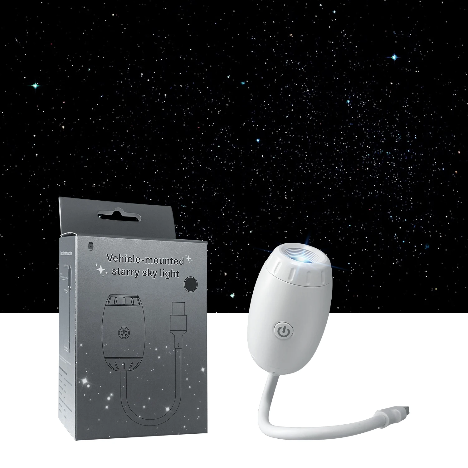 USB Auto Sfeer Projector Licht Auto-interieur Omgevingslicht LED Sterrenhemel Ster Licht Party Decor Romantisch Saturnus Galaxy Licht