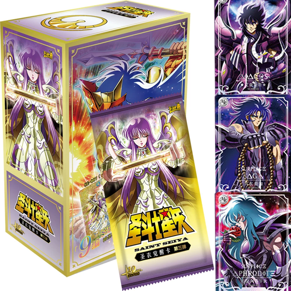 Kayou saint seiya saint tuch erwachen kartens ammlung anime klassische charakter kombination ssr karten peripherie kinder geschenk spielzeug