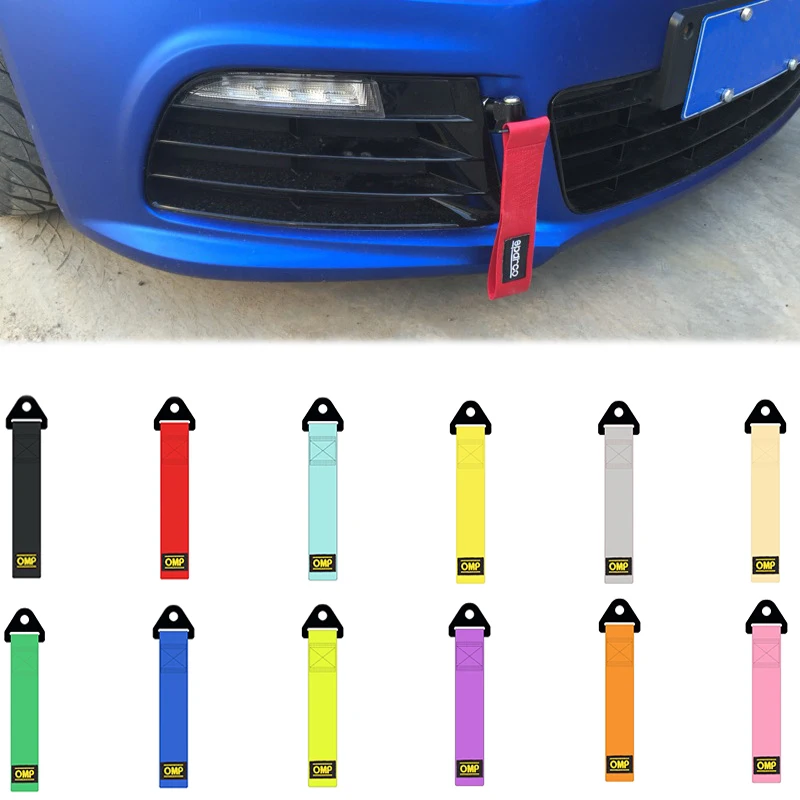 

Car High-Strength Nylon Tow Strap Colorful Auto Trailer Ropes Car Racing Tow Ropes Bumper Trailer Towing Strap Auto Accessories