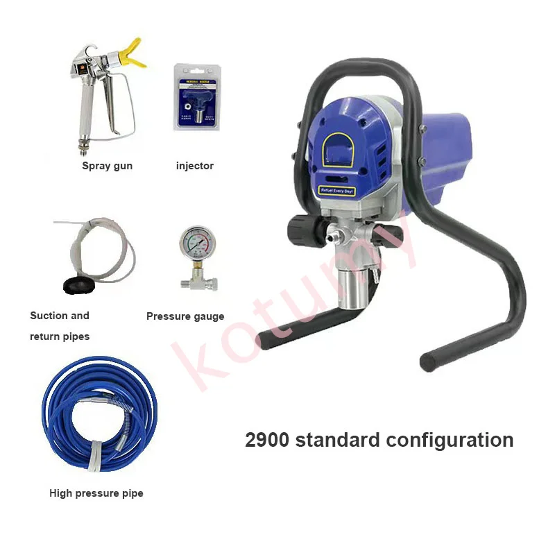 Airless Paint Sprayer Professional Portable Airless Spraying Machine Furniture Yard Wall Painting