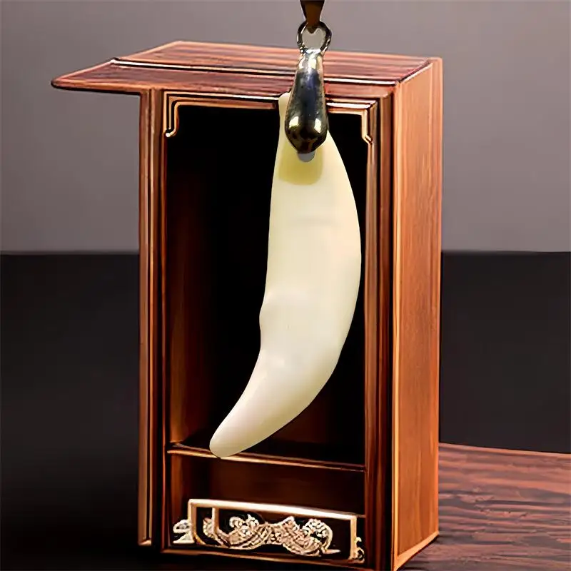 Real Wolf Tooth Pendant Necklace Charm Accessories Gifts for Women Men Gift Luxury Designer Jewelry Talismans Chinese Vintage