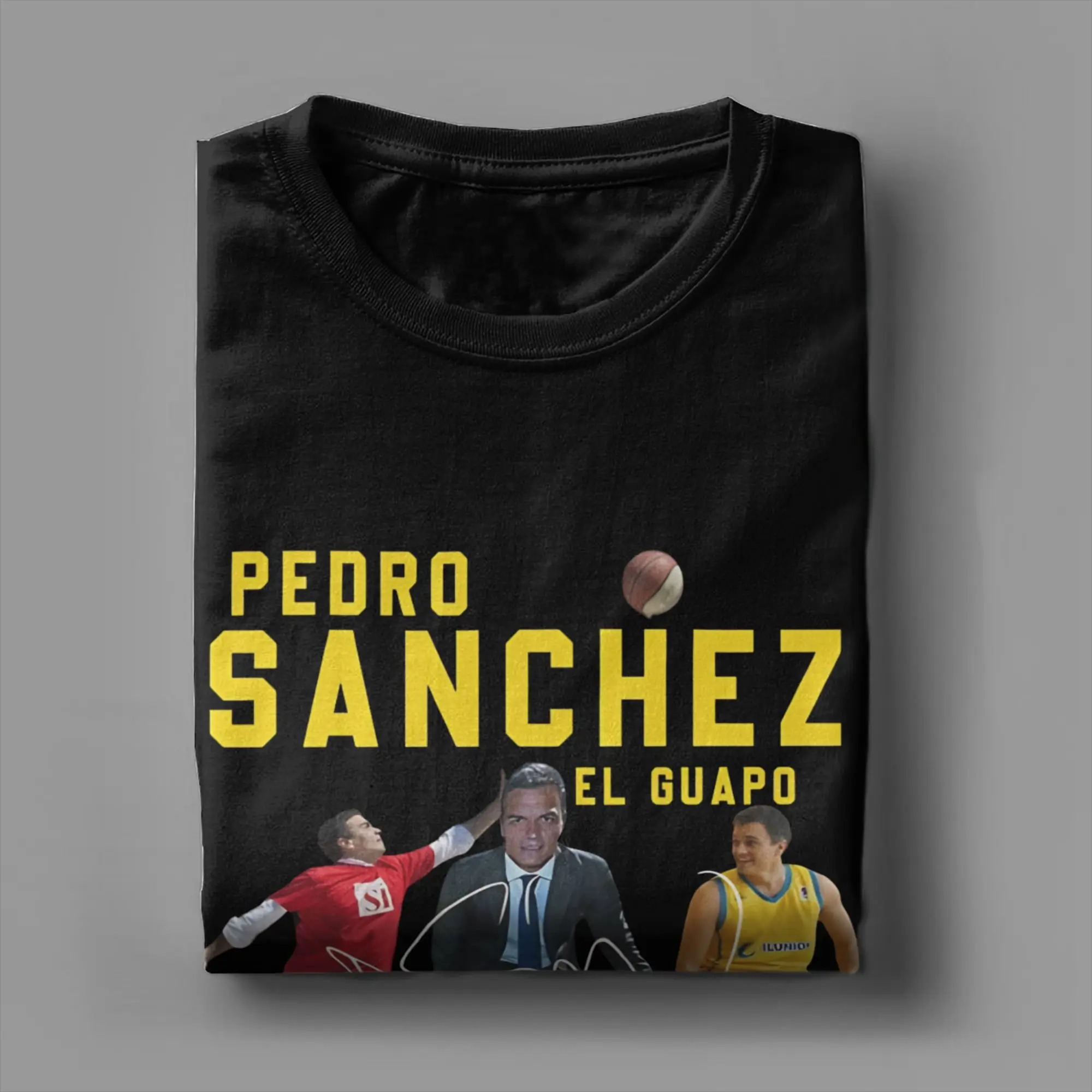 Camiseta Vintage Pedro Sanchez para hombre, camiseta de algodón puro con cuello redondo, camiseta de manga corta, ropa para adultos