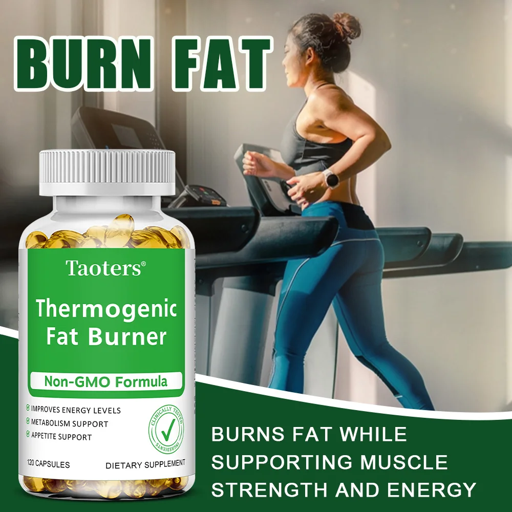 Quemador de grasa termógeno para mujeres y hombres, manejo de pesas y alivio de la sangre, suplementos para energía, soporte para metabolismo, sin OGM