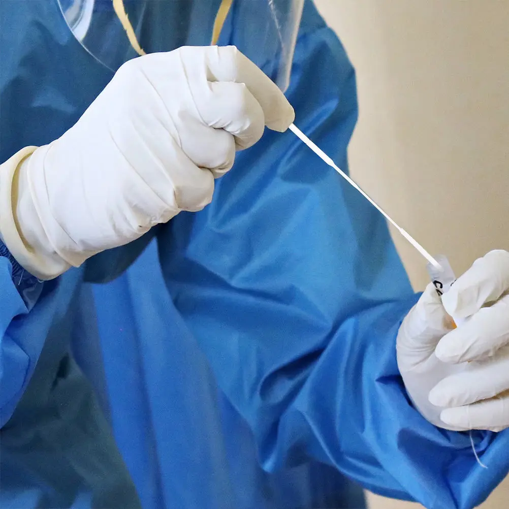 50 قطعة عينات الأنف المهنية المتاح البلعوم مسحات المحمولة متعددة الوظائف مسحات لاختبار المختبرات المستشفيات