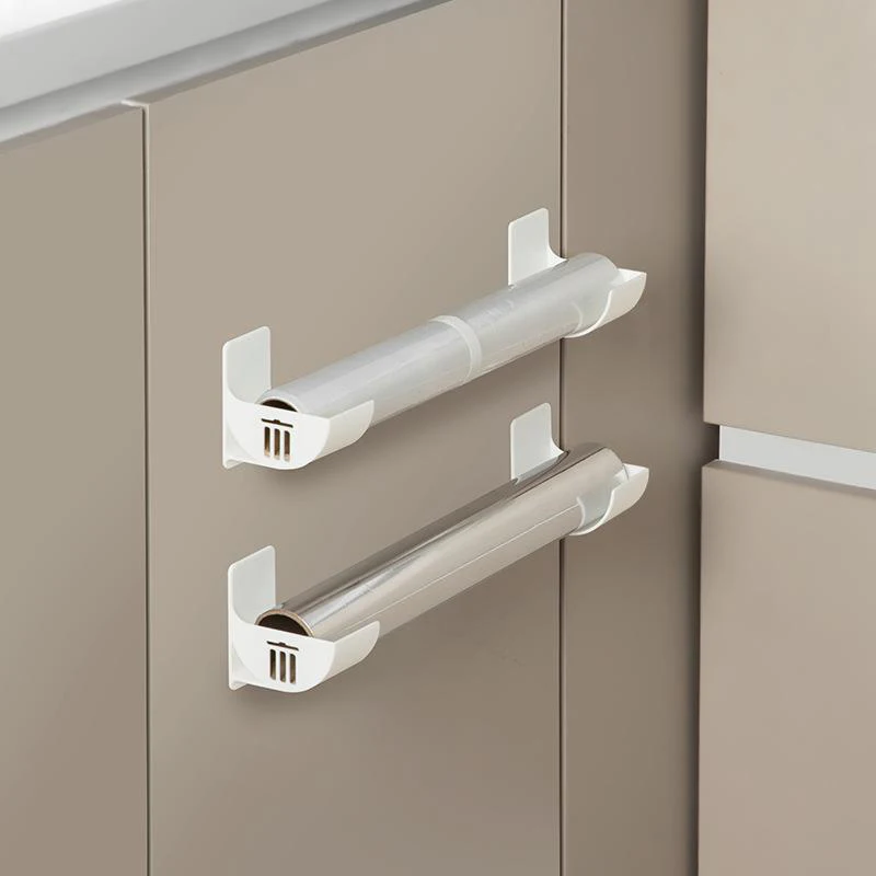 4Pcs Wall Mounted Trash Bags Holder Garbage Bag Storage Box Organizer Plastic Bag Film Container Dispenser For Kitchen Shelf