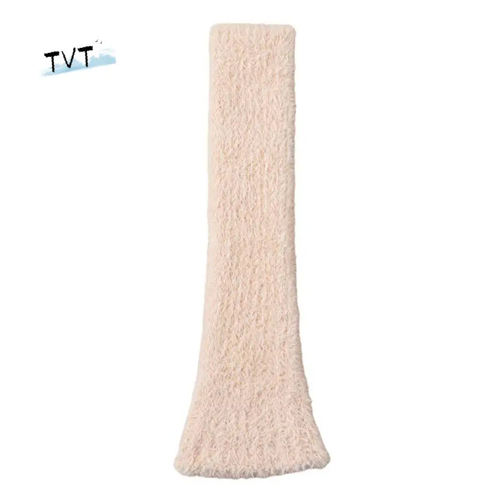 

Fashion Japanese Style Furry Leg Warmers Y2K Coral Fleece Lolita Boots Cover Kawaii Thickened Knee High Girls Socks Women