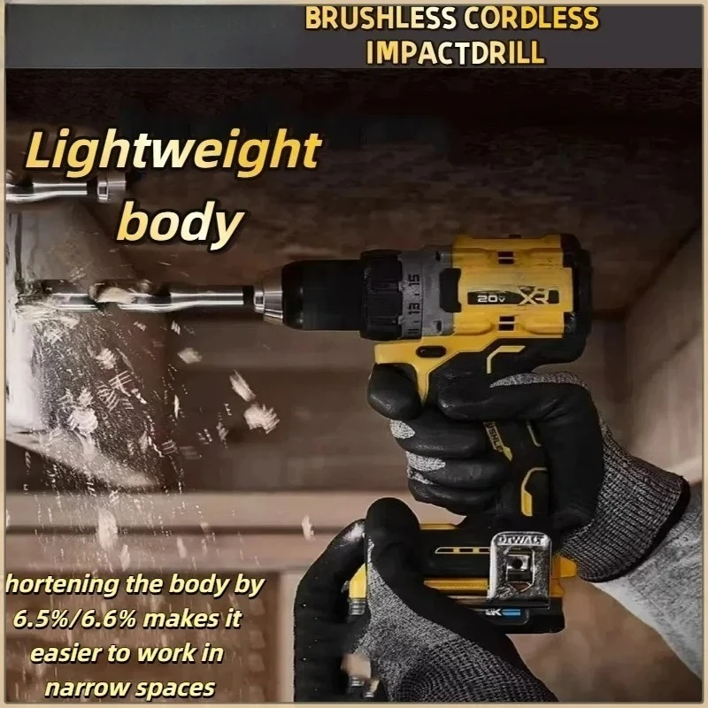 Fit dewalt dcd800 2000rpm furadeira de impacto 1/2 Polegada chave de fenda elétrica sem escova ferramenta elétrica de lítio 20v bateria