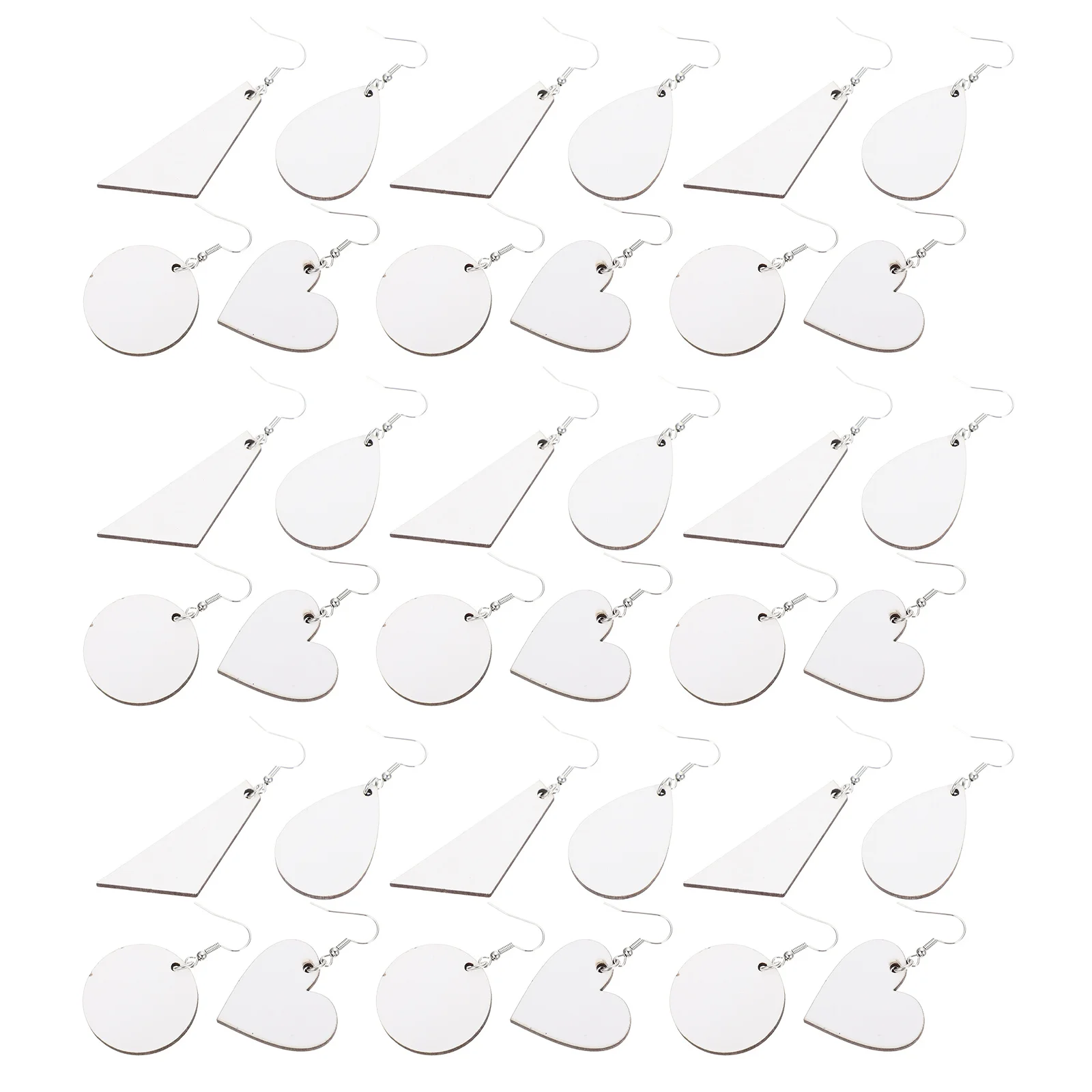 

40 шт., сублимационные заготовки для сережек, сделай сам, незавершенные крючки, подвески, прочный, безопасное использование, подарок, сублимационные заготовки для сережек