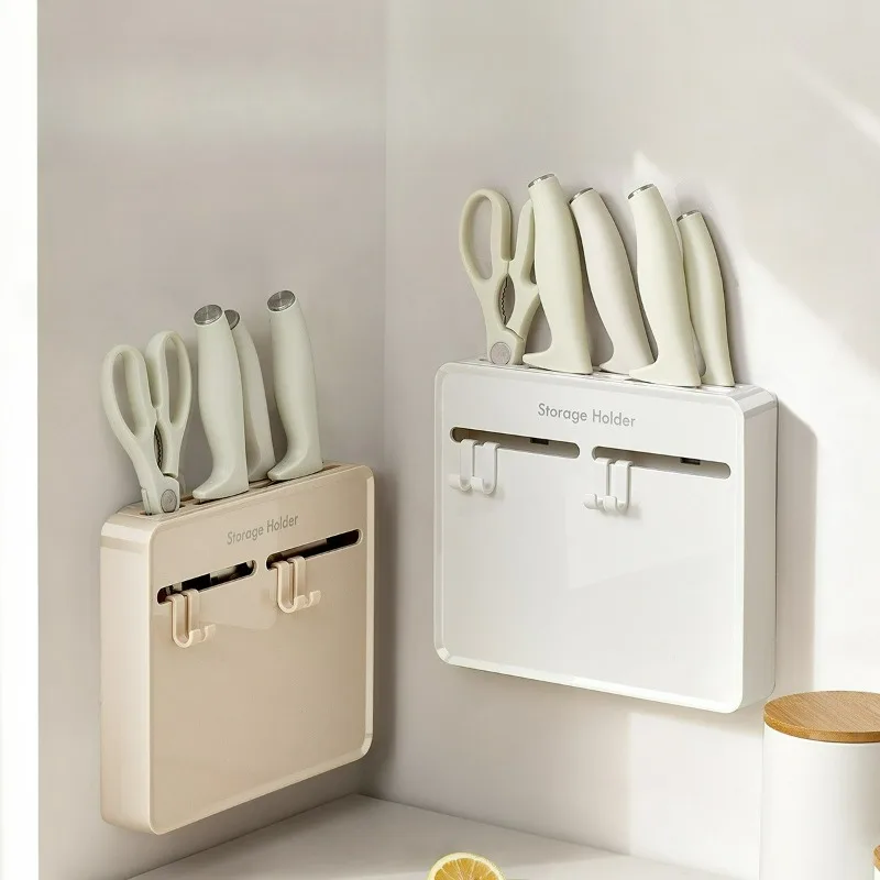 Tool Holder Shelf Kitchen Wall-mounted Tool Spatula Storage Rack Wall Non-punching Knife Holder