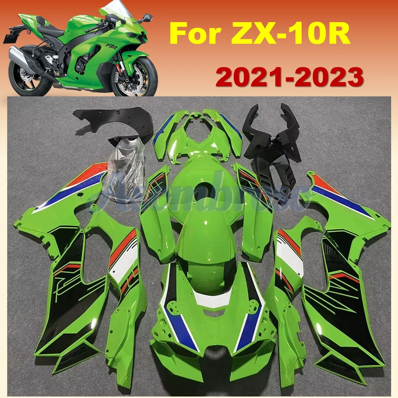 

Premium Bodywork Kit Fit for Kawasaki 2021 2022 2023 Year ZX10R Motorcycle Fairings ZX-10R Accessories ABS Plastion YT