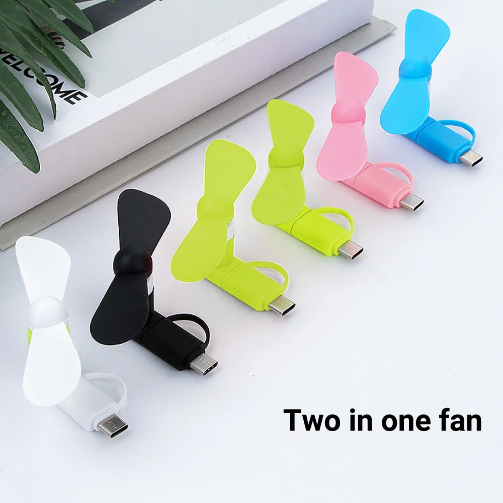 Creative Mini Portable Micro USB Fan Mobile Phone USB Gadget Fans Tester For Type C Android Cooling Hand Fan Mobile Phone Cooler