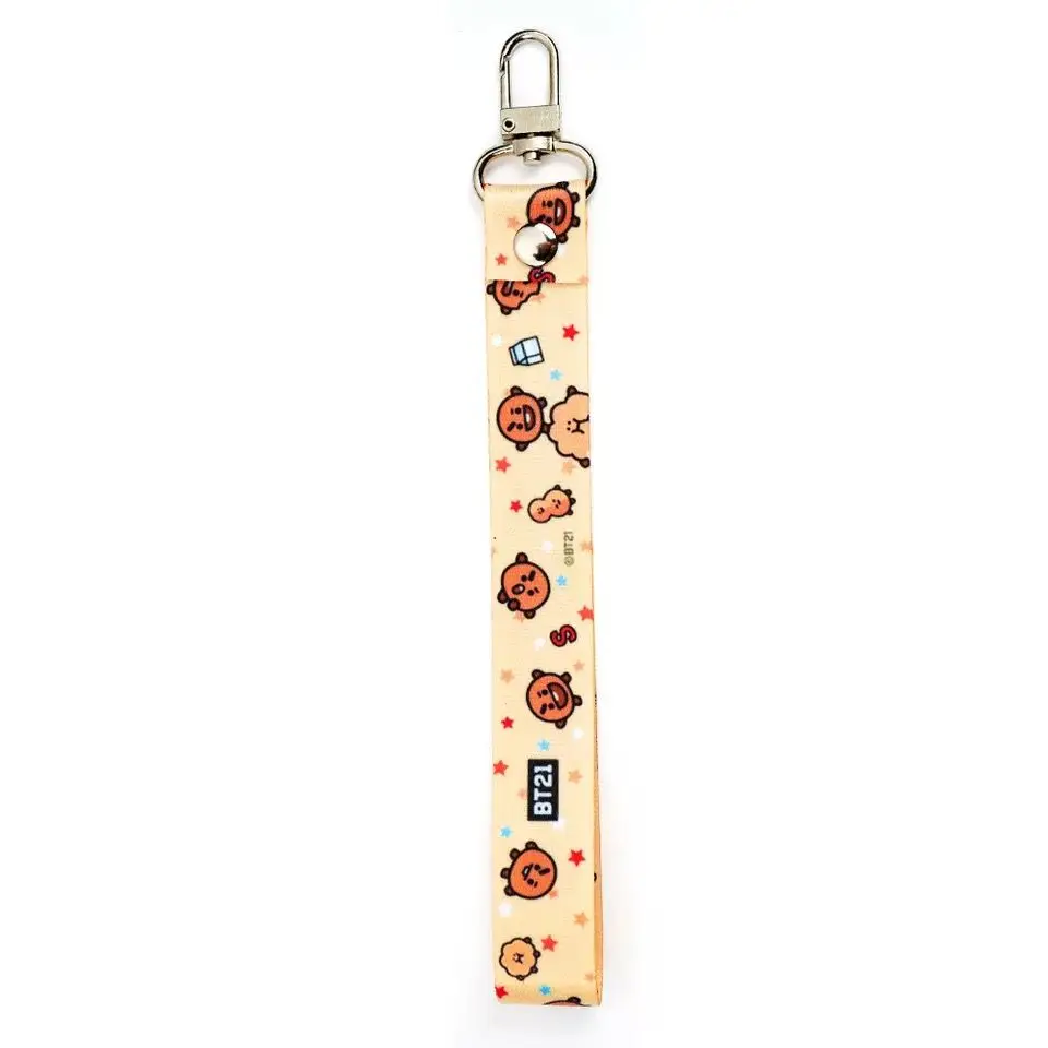 BT21 Koya Shooky Tata Cooky Mang Handy-Lanyard, kreativer, hochwertiger Anime-Cartoon-Druck, niedliches, kurzes Anti-Verlust-Band für Paare