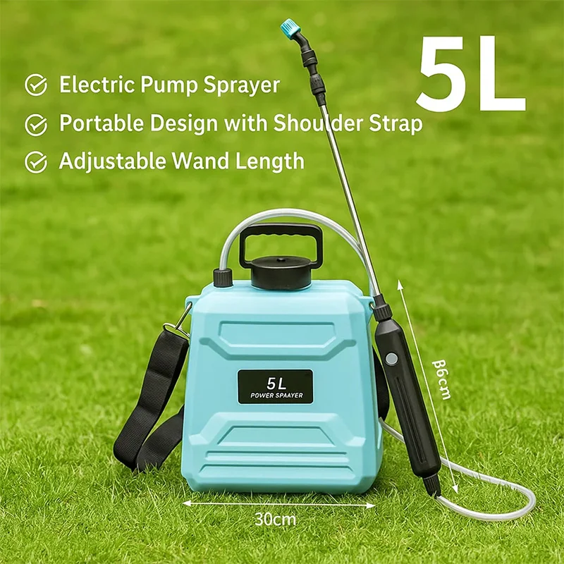 5/8L Electric Small Pesticide Spray Portable High Pressure Disinfection Spraying Machine For Agricultural Flower Farms Orchard