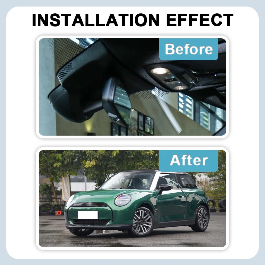 4K Dash Cam for BMW MINI Cooper/Cooper S/Hatchback/Electric EV 2025 2026,Video Recorder,APP Control,Plug&Play OEM Style Dashcam
