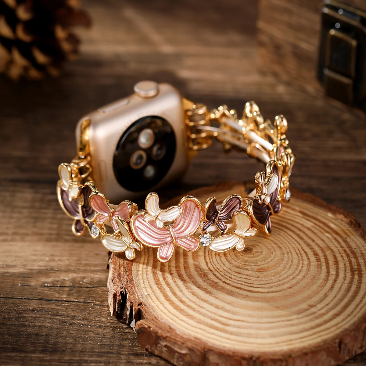 애플 워치용 여성용 탄성 손목 밴드, 46mm 울트라 49mm 스트랩, 아이워치 10, 9, 8, 42mm, 38, 40, 45mm 시계 밴드 액세서리